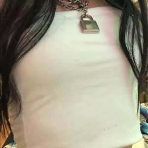 white brandy tube top